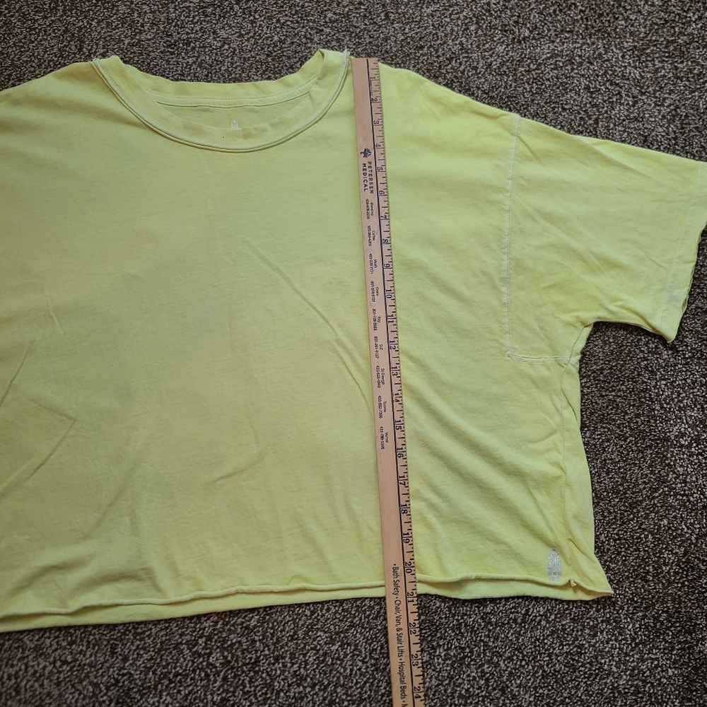 Free People Movement Crop Top T-Shirt Size Large - Picture 6 of 6
